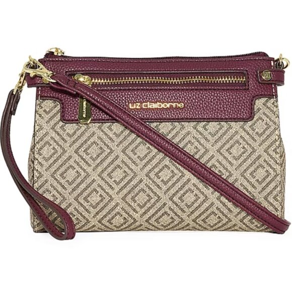 LIZ CLAIRBORNE CROSSBODY/CLUTCH NEW - Picture 1 of 5